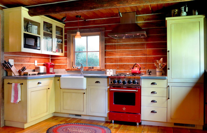 Ketchum Log Cabin Kitchen